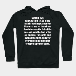 Bible Verse Genesis 1:26 Hoodie